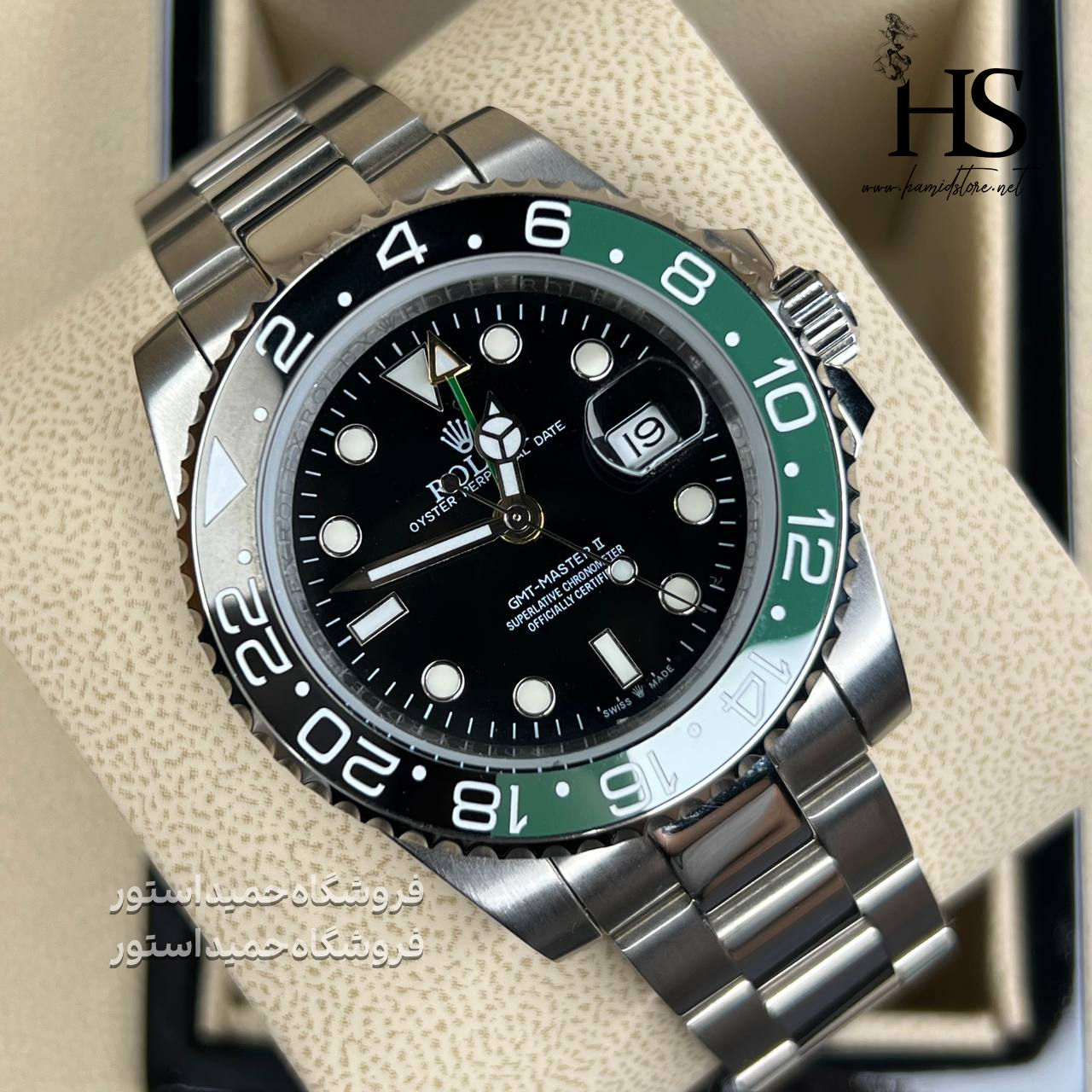ساعت مچی مردانه رولکس جی ام تی بند اویستر Rolex NEW GMT-Master II
