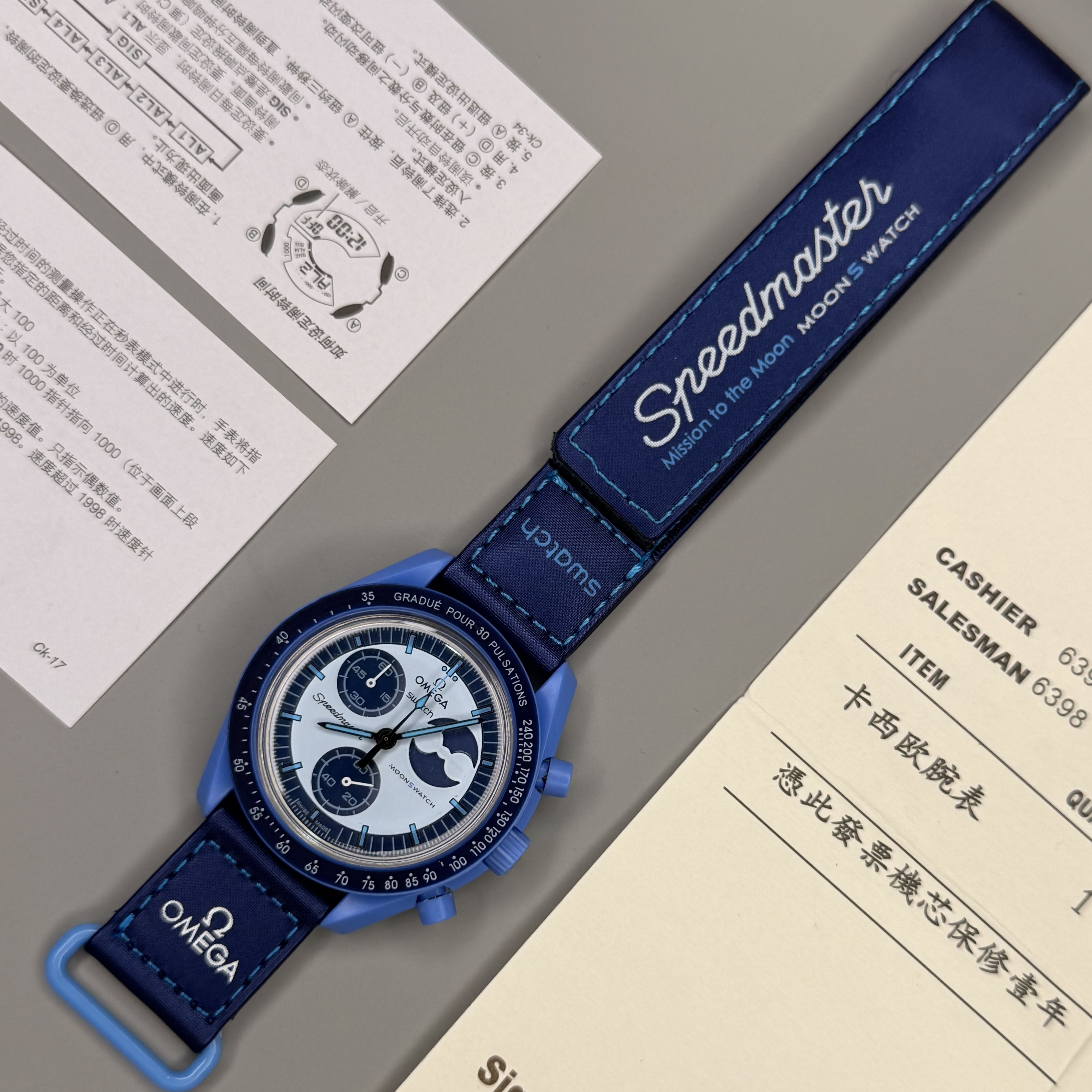 ساعت مچی امگا سواچ سوپر بلو OMEGA SWATCH
