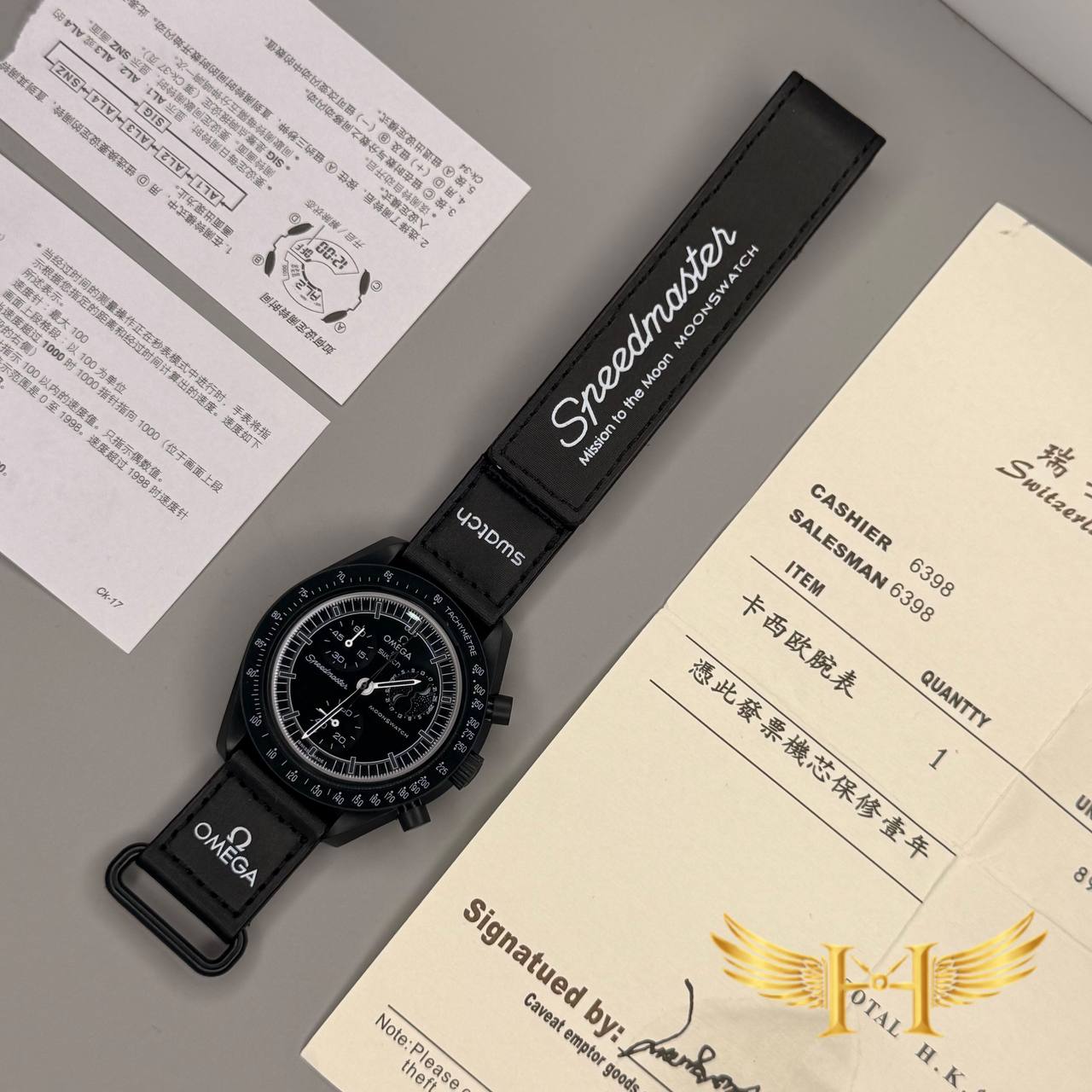 ساعت مچی امگا سواچ اسنوپی مشکی (فاز ماه) Mission to the Moonphase