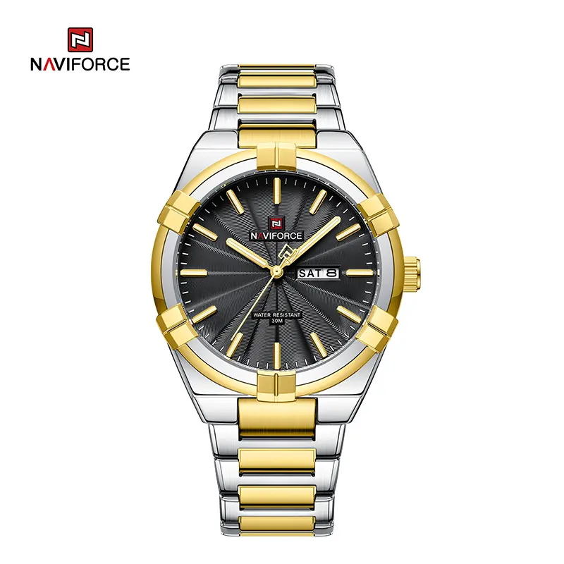 ساعت مچی مردانه اورجینال ناوی فورس NAVIFORCE  NF 9218 G/B