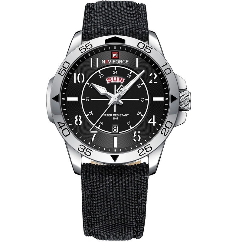 ساعت مچی مردانه نیوی فورس مدل Naviforce NF9204 بند برزنتی