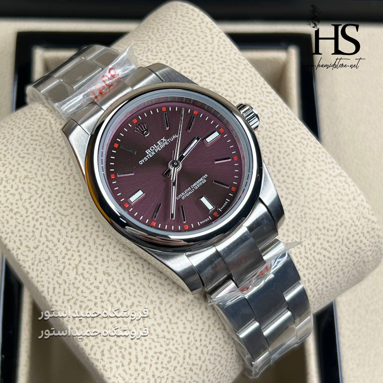 ساعت مچی زنانه رولکس پرپچوال موتور باطری Rolex Oyster Perpetual AAA