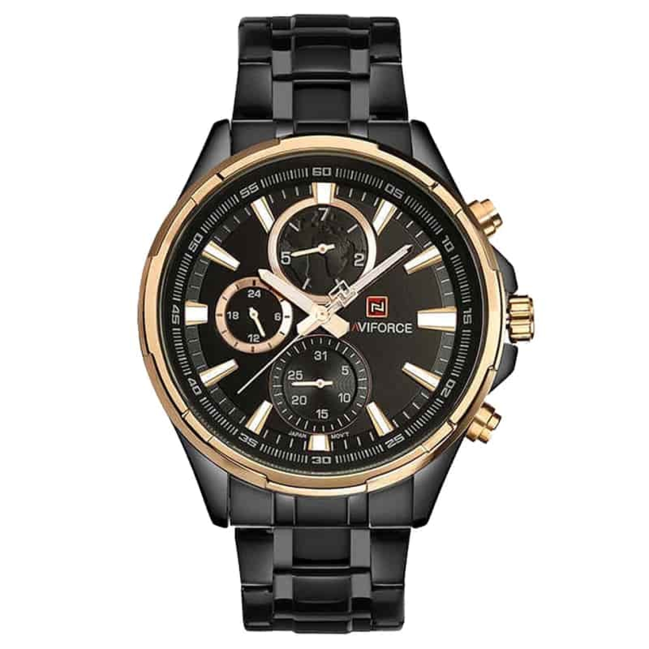 ساعت  مردانه نیوی فورس سه موتوره مدل  NF9089 RG/B