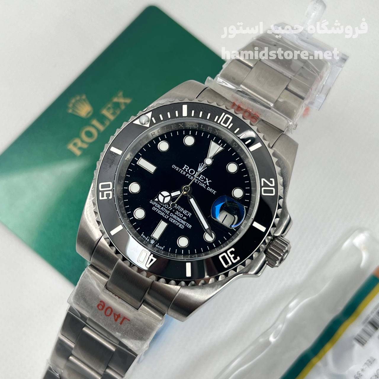 ساعت مردانه رولکس ساب مارینر موتور اتوماتیک yz مشکی Rolex Submariner