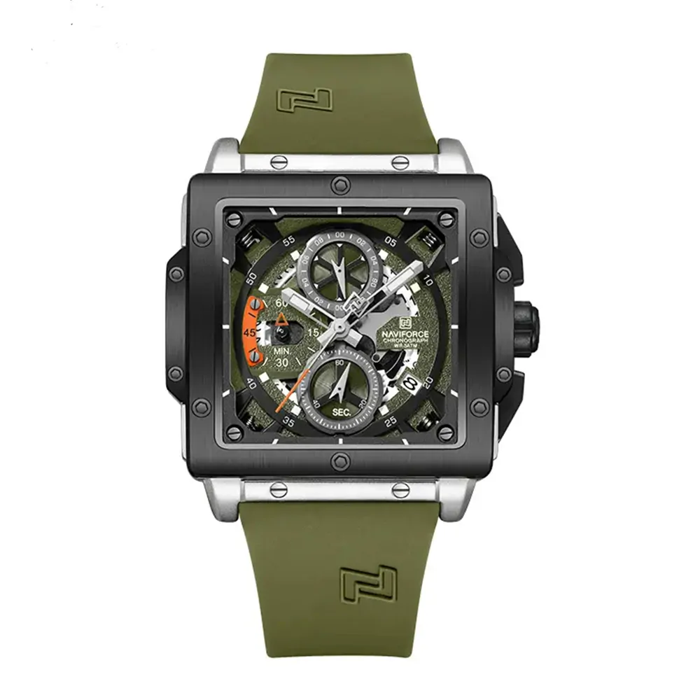 ساعت مچی اورجینال مردانه ناوی فورس NAVIFORCE NF8064 S/GN/GN