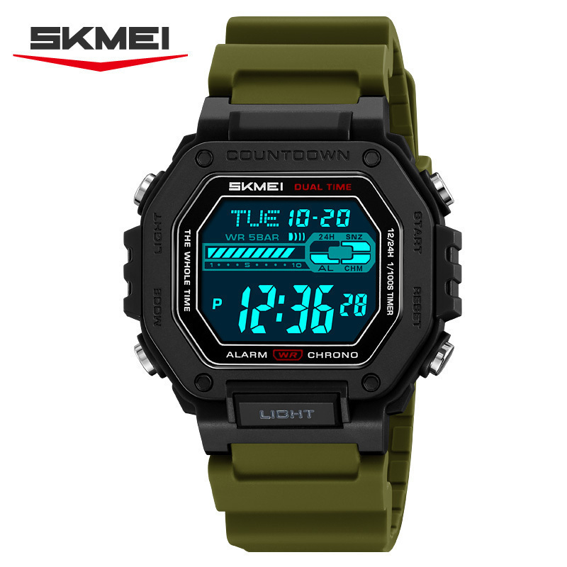ساعت مچی دیجیتال اورجینال SKMEI اسکمی سبز مدل 2523 BK