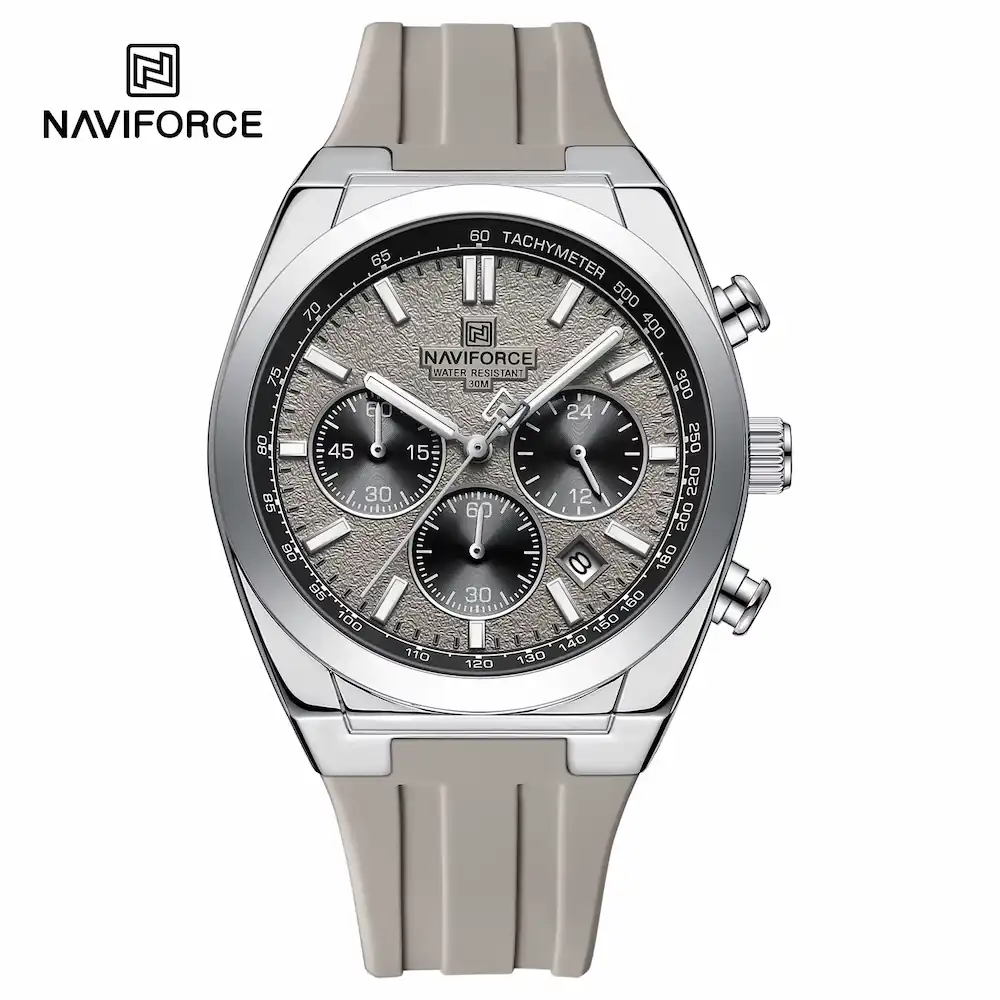 ساعت مچی اورجینال مردانه ناوی فورس NAVIFORCE  NF 8080 S/GY/GY