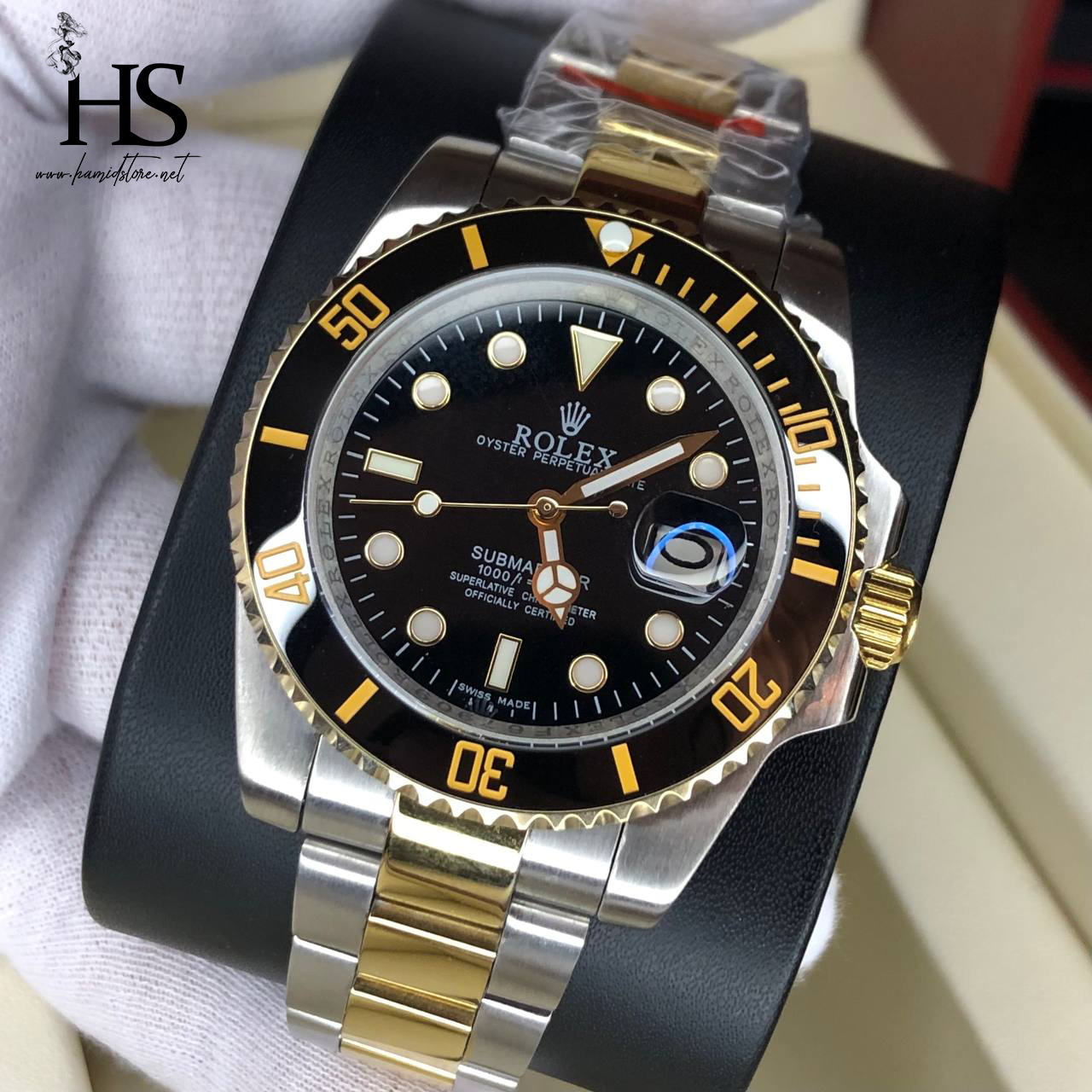 ساعت مچی عقربه ای مردانه اتوماتیک سوییسی ROLEX مدل سابمارینر  A++++