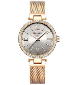 ساعت مچی زنانه اورجینال کارن بند استیل  CURREN 9011