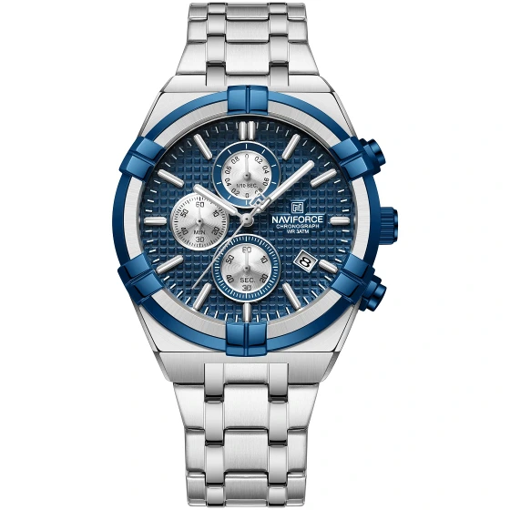 ساعت مچی مردانه اورجینال ناوی فورس NAVIFORCE NF8042 S/BE/S