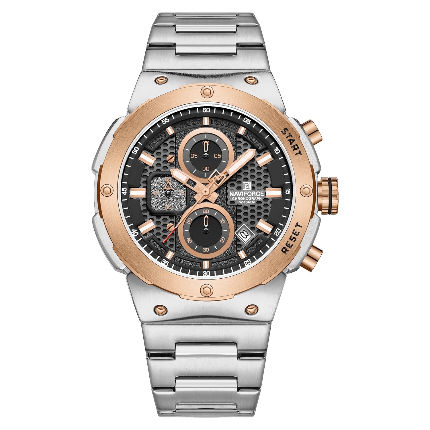 ساعت مچی مردانه اورجینال ناوی فورس NAVIFORCE NF8072 S/RG/S